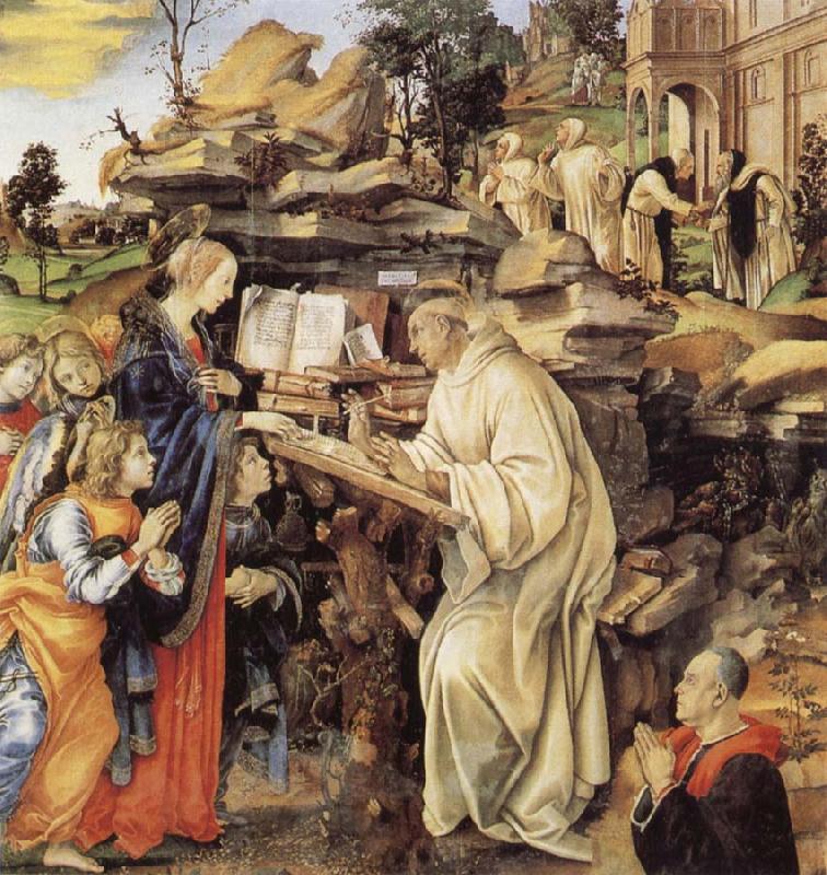 Fra Filippo Lippi The Vision of St Bernard France oil painting art